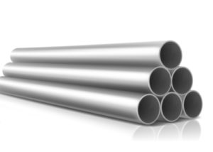 a stack of carbon steel pipes